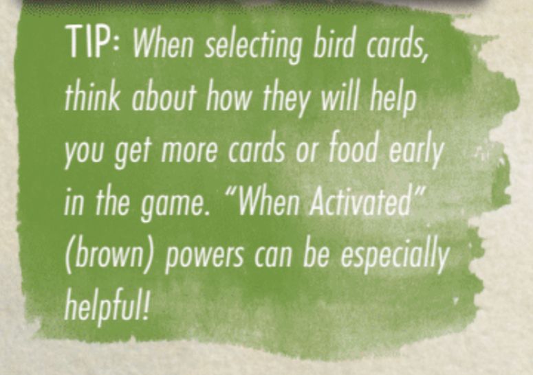 Tip text, including the phrase, "When Activated (brown) powers can be especially helpful!"